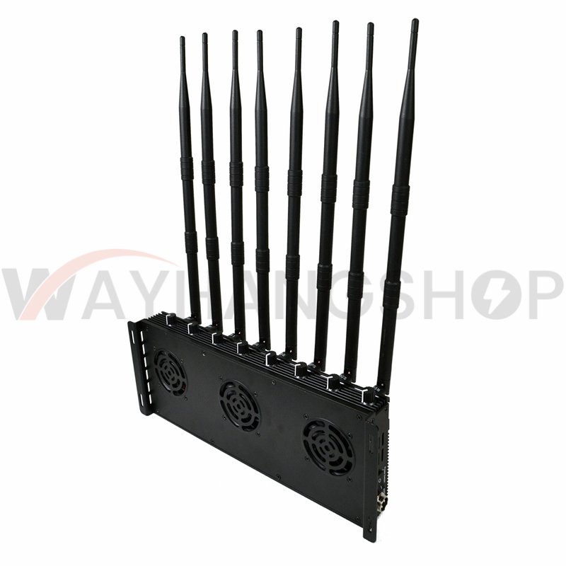 The Latest Mobile phone Signal Jammer 8 Antennas Adjustable 3G 4G Phone signal Blocker with 2.4G GPS 