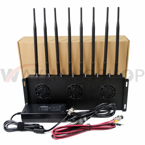 The Latest Mobile phone Signal Jammer 8 Antennas Adjustable 3G 4G Phone signal Blocker with 2.4G GPS