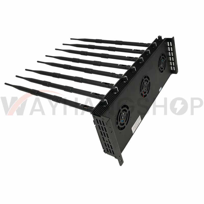 The Latest Mobile phone Signal Jammer 8 Antennas Adjustable 3G 4G Phone signal Blocker with 2.4G GPS 