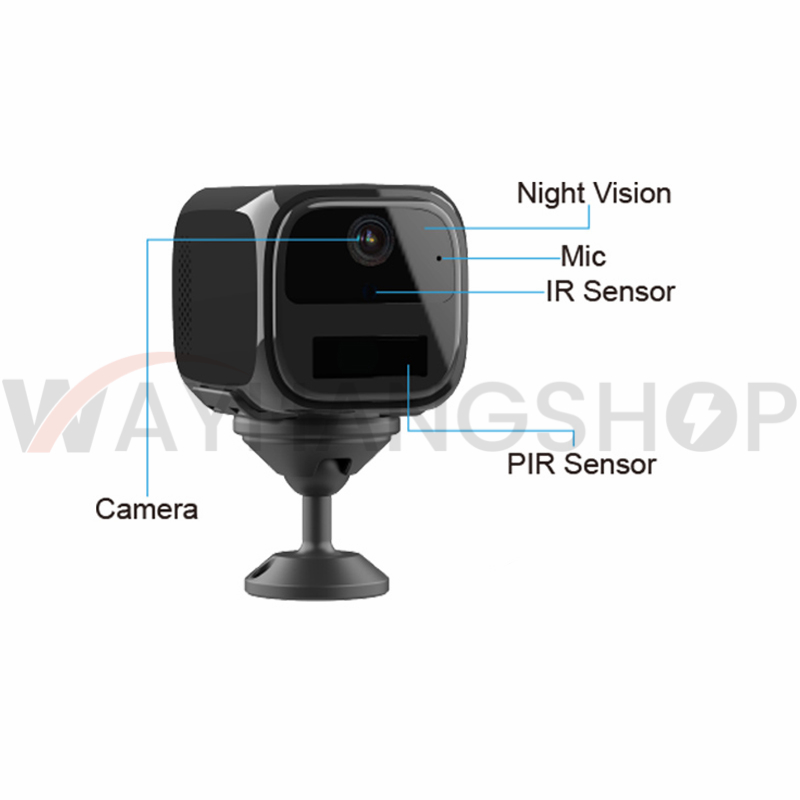 1080P Low Power Portable Battery Powered Mini 4G WIFI Camera 