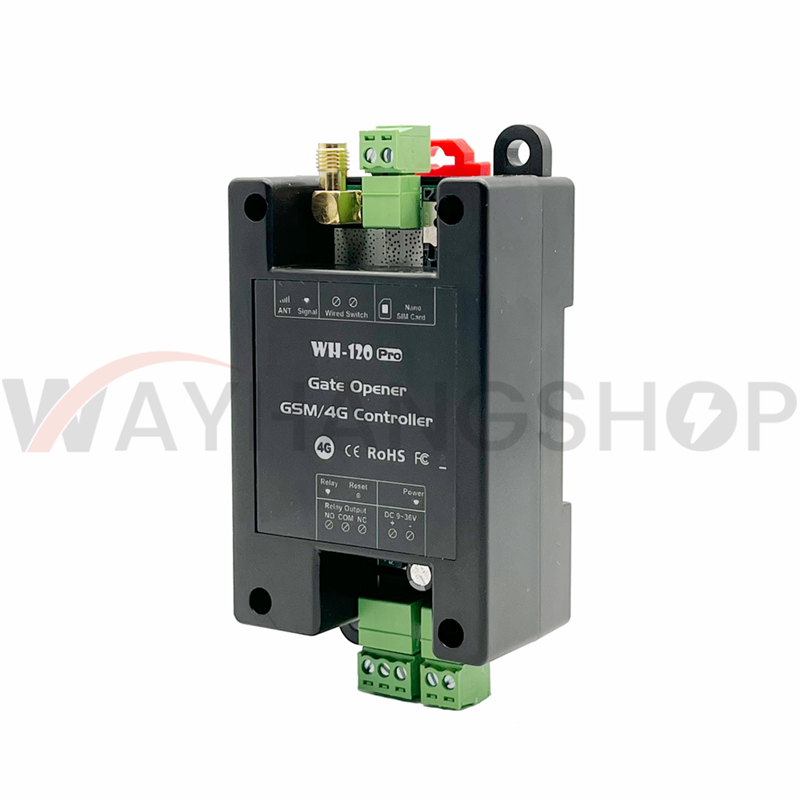 4G GSM Remote Controller WH-120 PRO Single Relay Switch For Sliding Swing Garage Gate Opener 