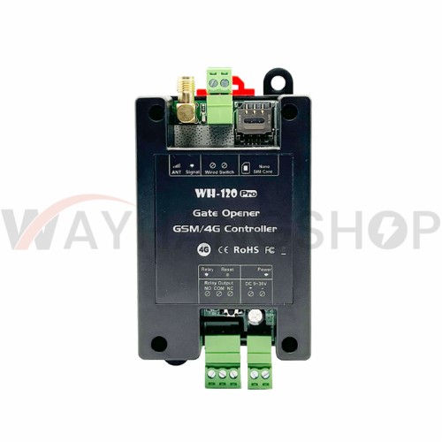 4G GSM Remote Controller WH-120 PRO Single Relay Switch For Sliding Swing Garage Gate Opener