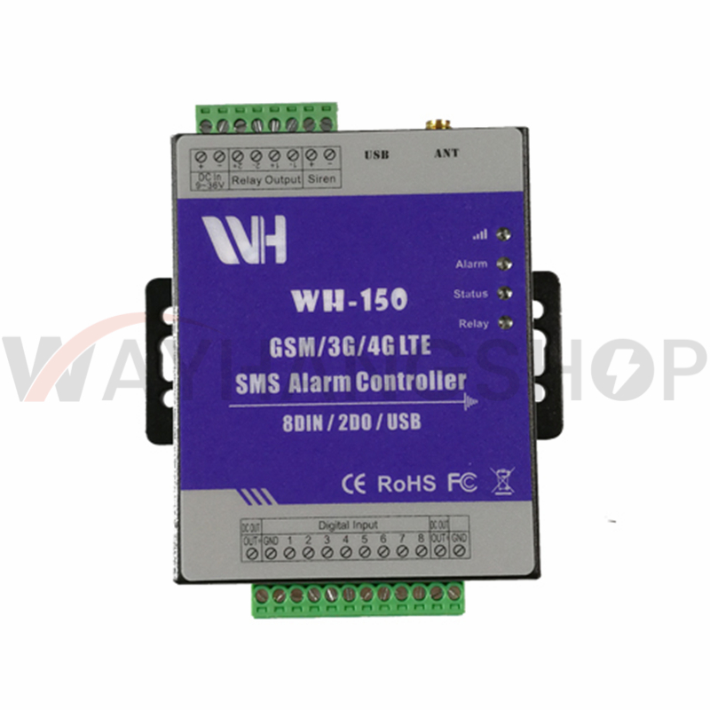 WH-150 GSM 3G 4G Cellular RTU SMS Remote Controller Alarm System for fuel Tank Pump Automation monitoring System 