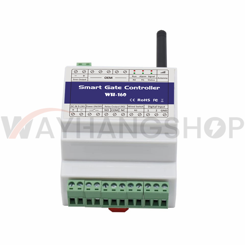 WH-160 200 user GSM Gate Opener Remote Control Single Relay Switch For Sliding Swing Garage Barrier Opener 