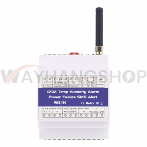 WH-170 GSM SMS Remote Control temperature and humidity Status Monitor Alarm With 2 Relay Output 