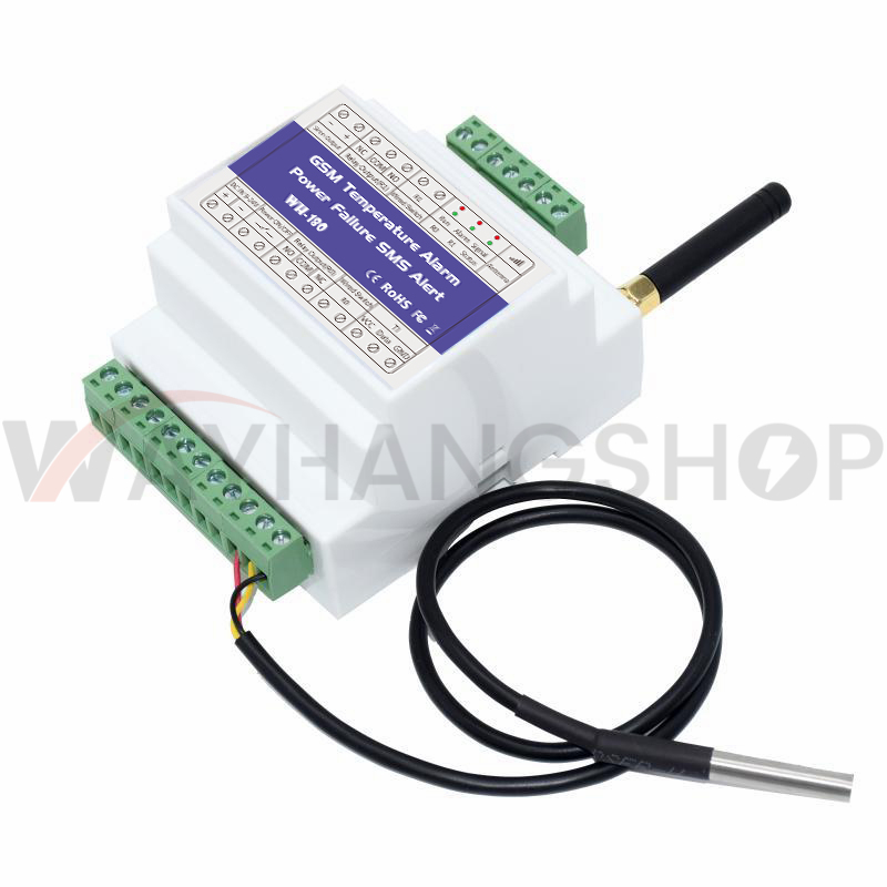 WH-180 GSM 4G Temperature Power Status Monitoring Relay SMS Alarm