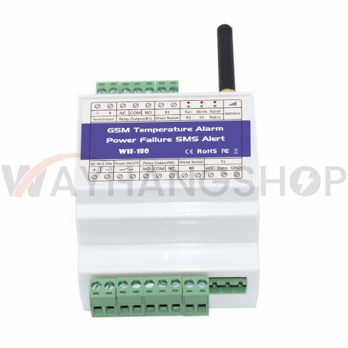 WH-180 GSM 4G Temperature Power Status Monitoring Relay SMS Alarm