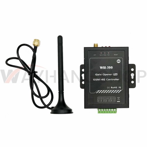 WH-200 4G GSM SMS Remote Controller Switch Relay for Swing Sliding Gate Opener