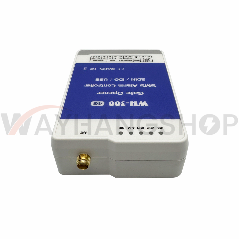 WH-300 4G GSM Alarm Controller System 2 Channels Home Security SMS Message Call WH Control APP support 