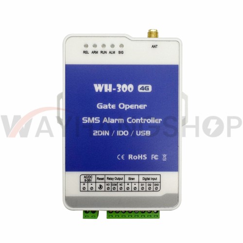 WH-300 4G GSM Alarm Controller System 2 Channels Home Security SMS Message Call WH Control APP support