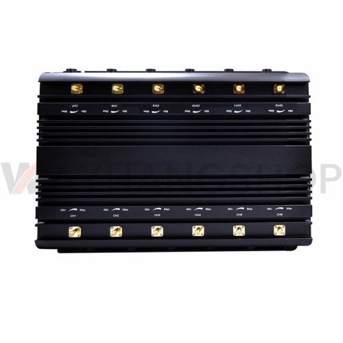 New powerful 12 antennas jammer block 2G 3G 4G 5G GPS WIFI Lojack 98W output power cover range up to 80m