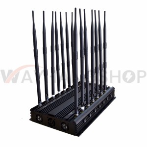 Multifunction 35W desktop 14 antenna mobile phone signal jammer 