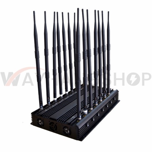 Multifunction 35W desktop 14 antenna mobile phone signal jammer