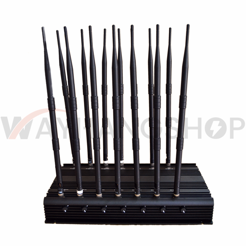 Multifunction 35W desktop 14 antenna mobile phone signal jammer 