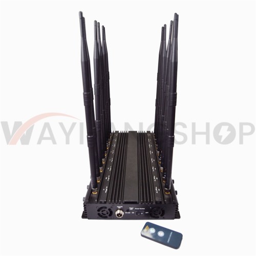 World First 16 antennas all-in-one 5.2G 5.8G all frequencies Signal jammer With Remote Control