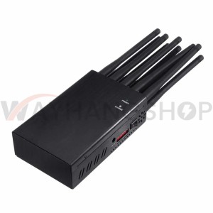 All in one Portable 10 Bands Cell Phone Signal Jammer Blocking GSM 3G 4G LTE GPS L1 Lojack Support 2 Hours Continue Working 