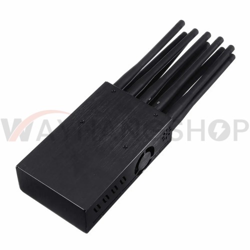 All in one Portable 10 Bands Cell Phone Signal Jammer Blocking GSM 3G 4G LTE GPS L1 Lojack Support 2 Hours Continue Working