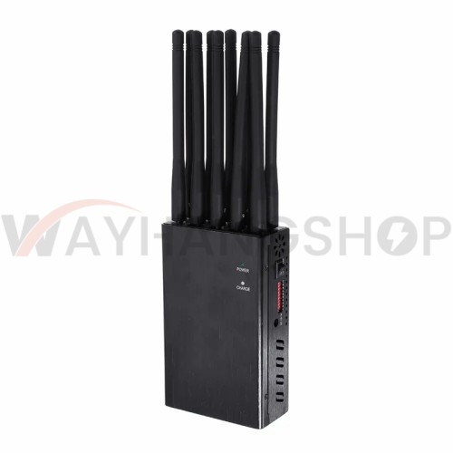 All in one Portable 10 Bands Cell Phone Signal Jammer Blocking GSM 3G 4G LTE GPS L1 Lojack Support 2 Hours Continue Working