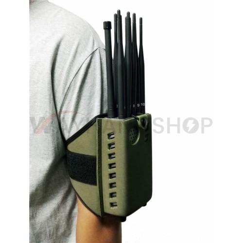 Newest 10 Antennas Portable Cell Phone Jammer Lojack GPS WIFI Blocker