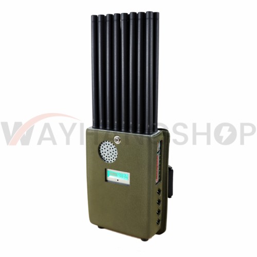 The Latest Handheld 18 Bands 5G Cellphone Signal Jammer With Nylon Cover