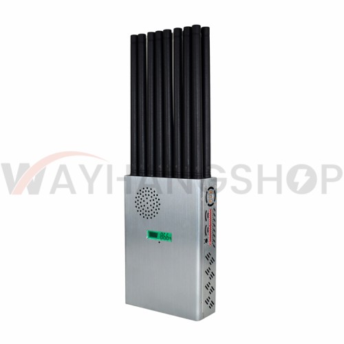 The Latest Handheld 18 Bands 5G Cellphone Signal Jammer With Nylon Cover