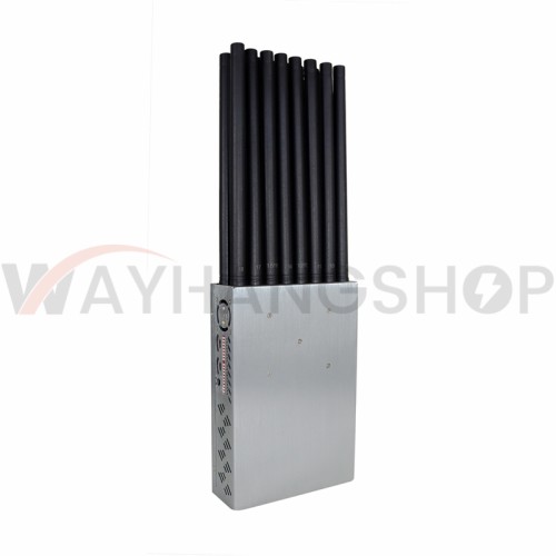 The Latest Handheld 18 Bands 5G Cellphone Signal Jammer With Nylon Cover