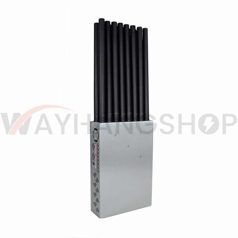 The Latest Handheld 18 Bands 5G Cellphone Signal Jammer With Nylon Cover 