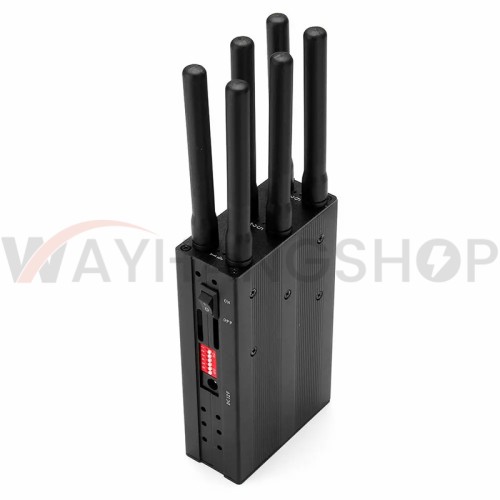 6-CH Bluetooth WiFi 3G 4G Portable Cell Phone jammer