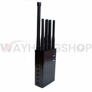 Newest 8 Antennas Handheld Cell Phone Jammer Blcok 2G/3G/4G and LOJACK GPS WIFI Signals 