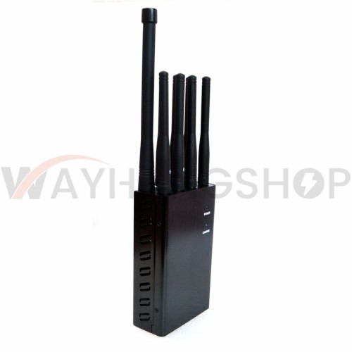 Newest 8 Antennas Handheld Cell Phone Jammer Blcok 2G/3G/4G and LOJACK GPS WIFI Signals