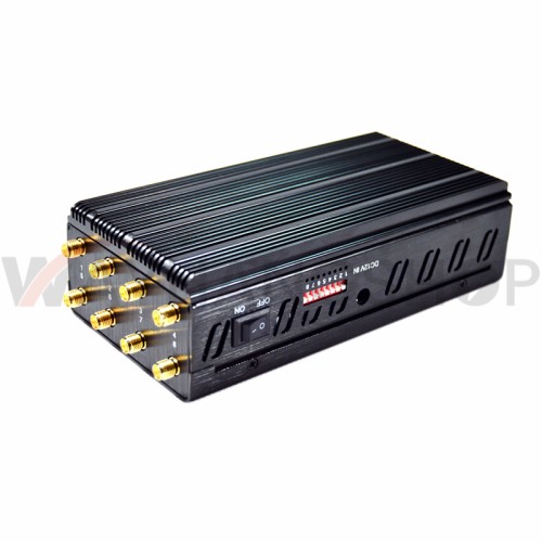 Plus 8 Antennas Portable Cell Phone Jammer,Jamming 2G/3G/4G and LOJACK GPS WIFI Signals Bigger Battery