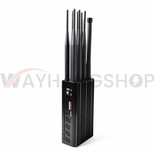 Plus 8 Antennas Portable Cell Phone Jammer,Jamming 2G/3G/4G and LOJACK GPS WIFI Signals Bigger Battery